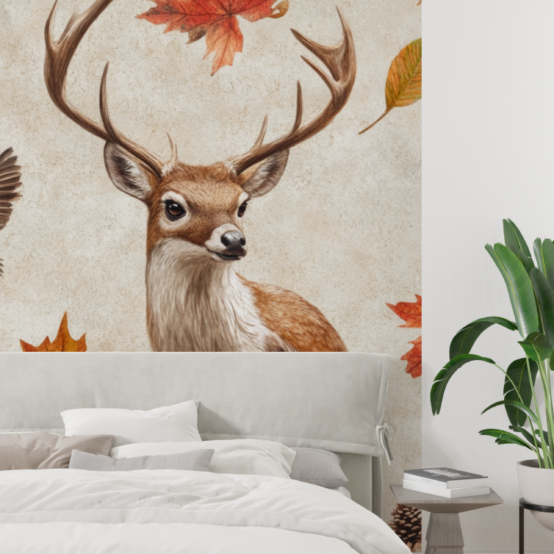 Papier peint trompe loeil animaux tapisserie tendance