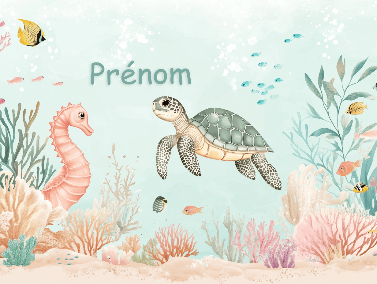 Papier Peint Prénom Marin