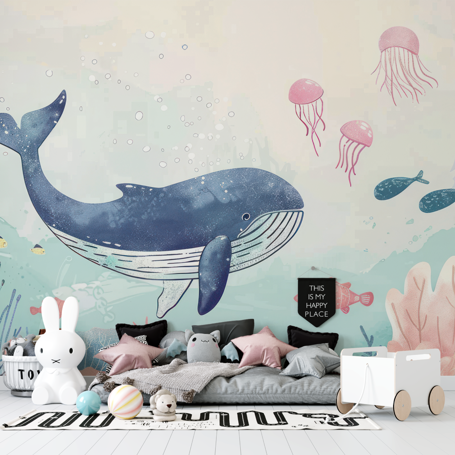 Papier Peint Enfant Theme Mer - chambre petit