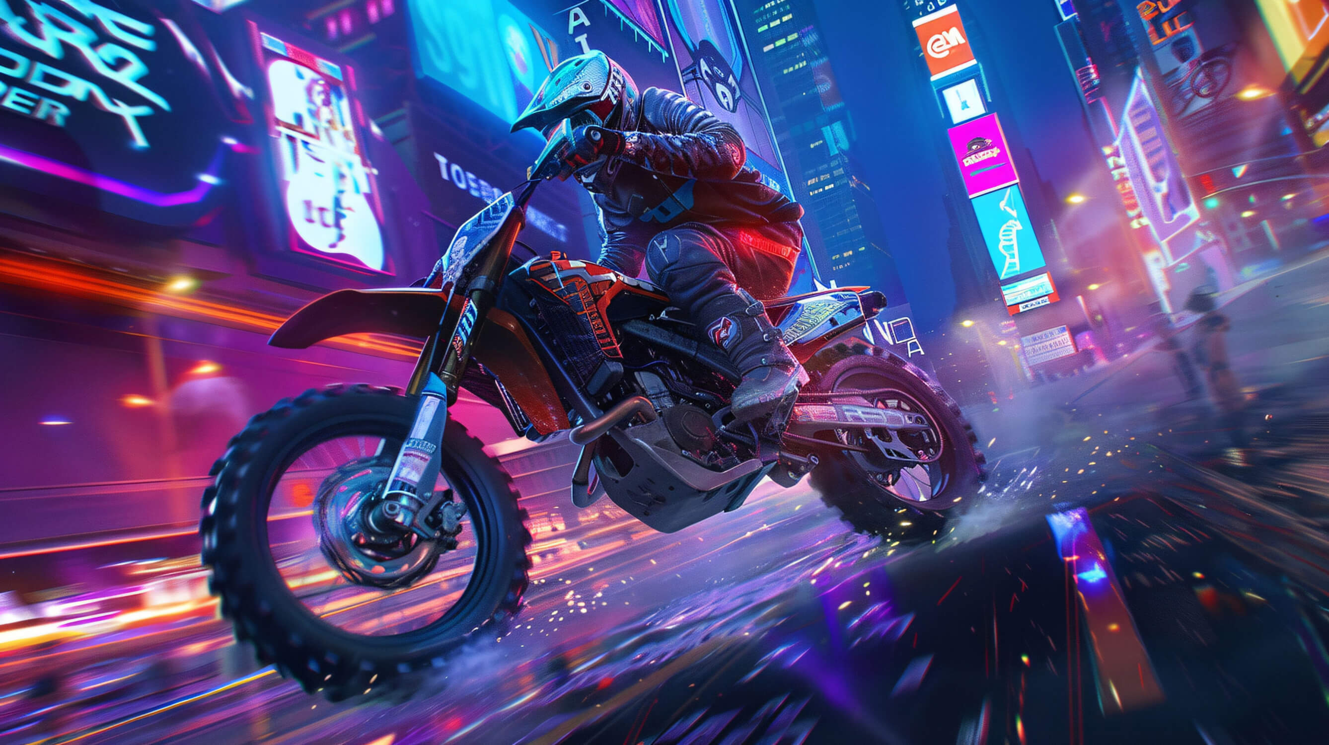 Papier Peint Garcons Moto Cross