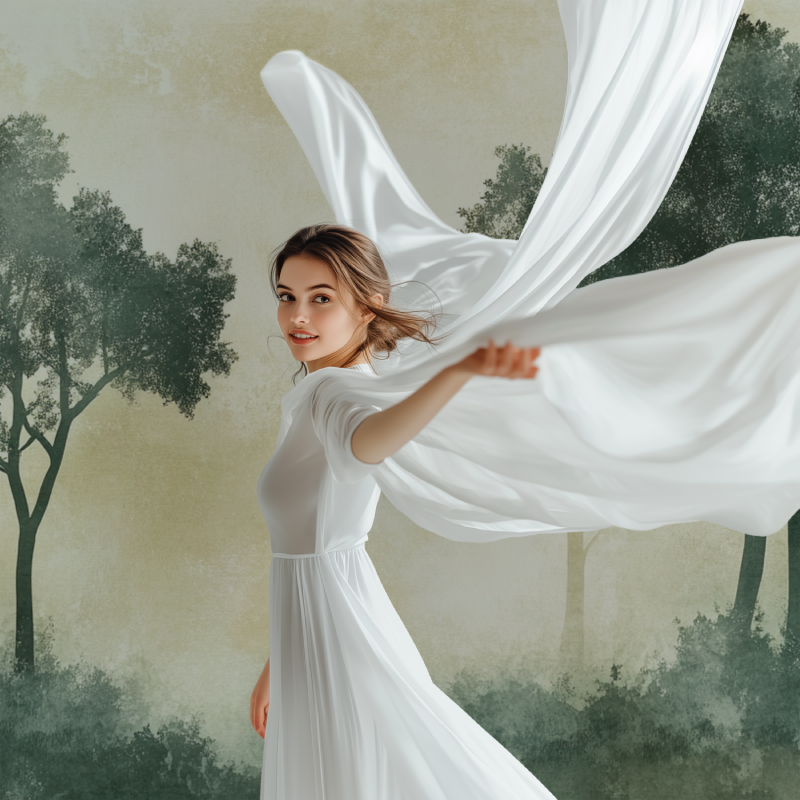 Papier peint arbre voyageur entree modele