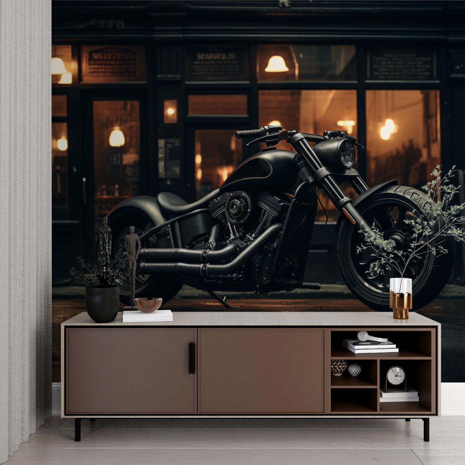 Papier peint panoramique roadster imprime