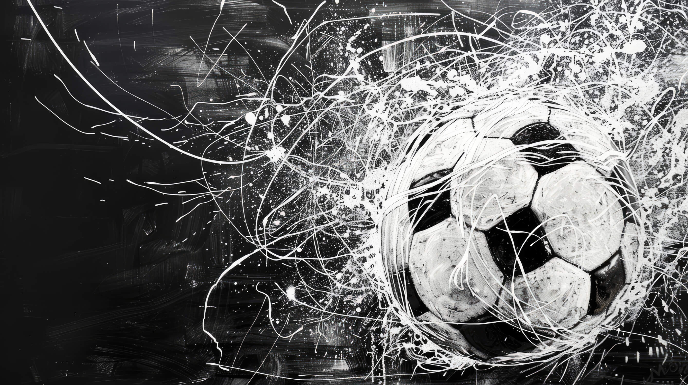 Papiers Peint Ballon De Foot Noir Et Blanc