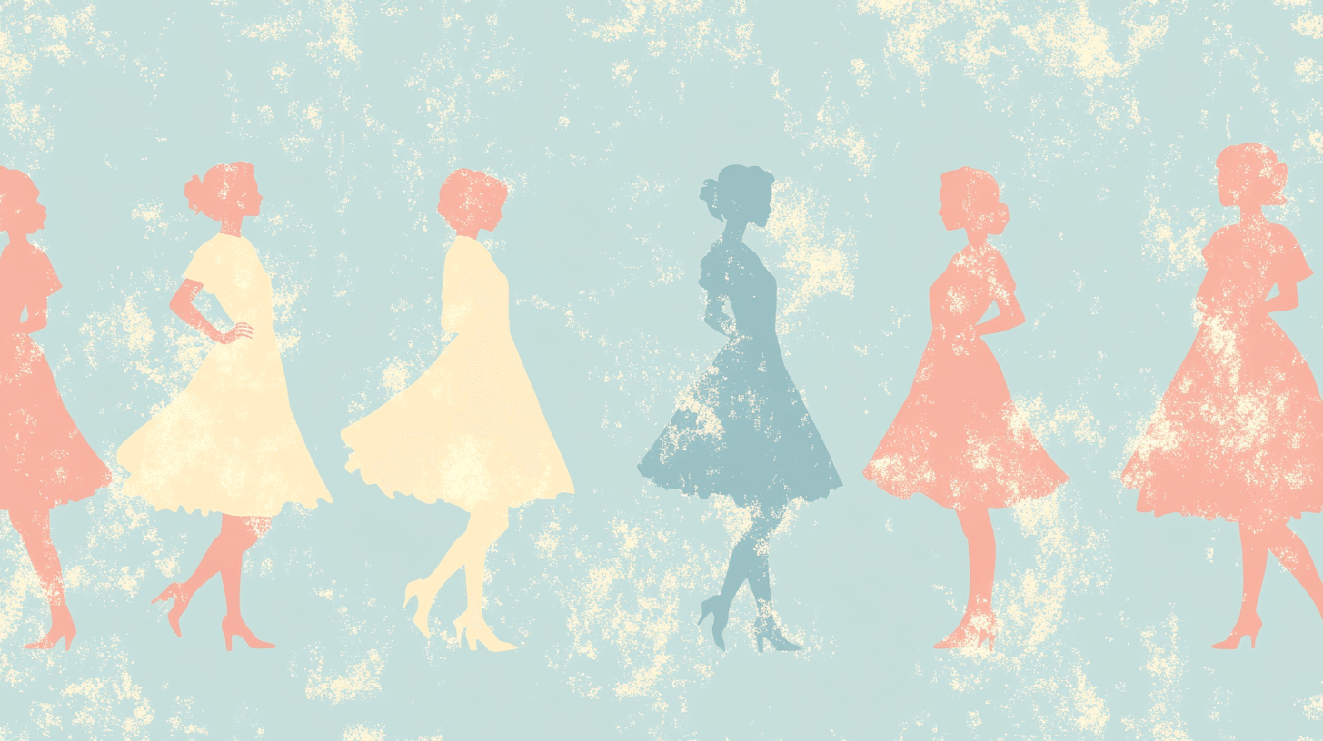 Papier Peint Vintage Fille