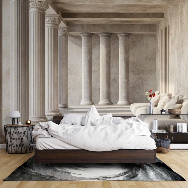 Papier peint trompe loeil couloir leroy merlin mur