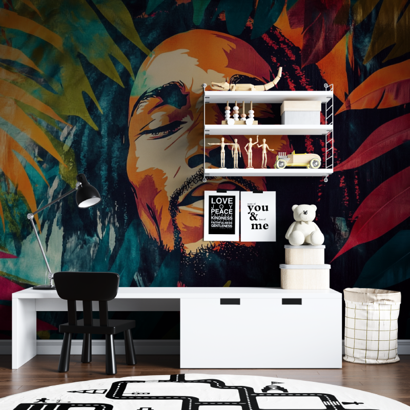 Papier peint tapisserie bob marley tapisserie chambre ados