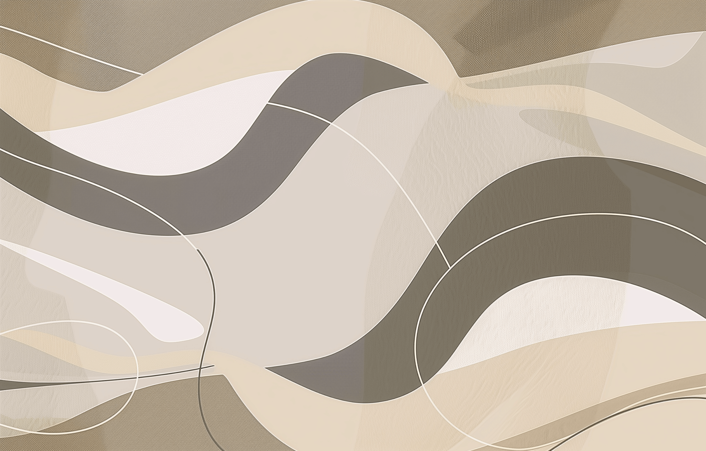 Papier Peint Panoramique Lignes Abstraites