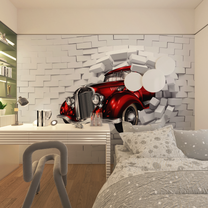 Papier peint xxl voiture chambre adolescents