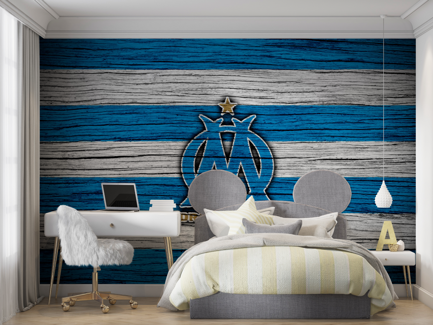 Papier peint foot om mur chambre panoramique