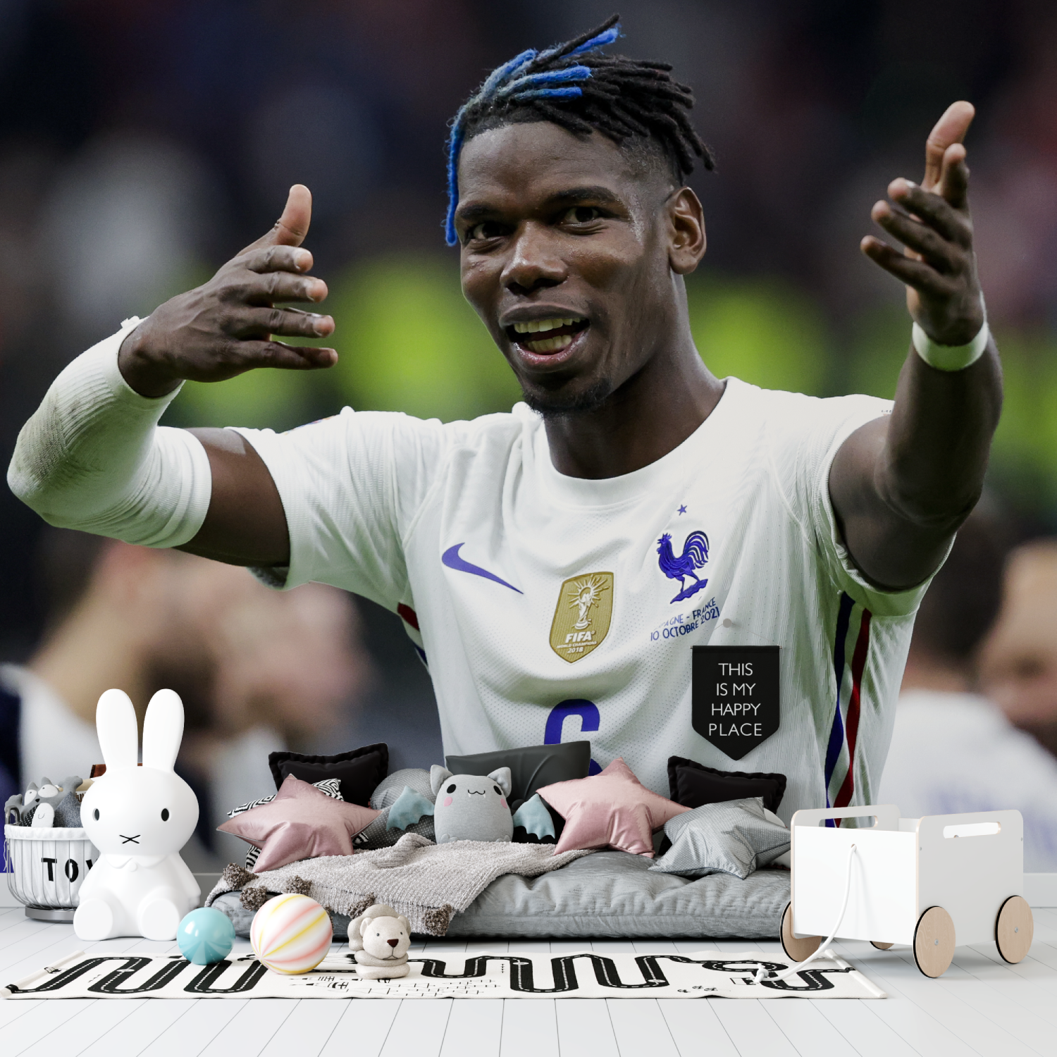 Papier peint foot pogba tapisserie garcon