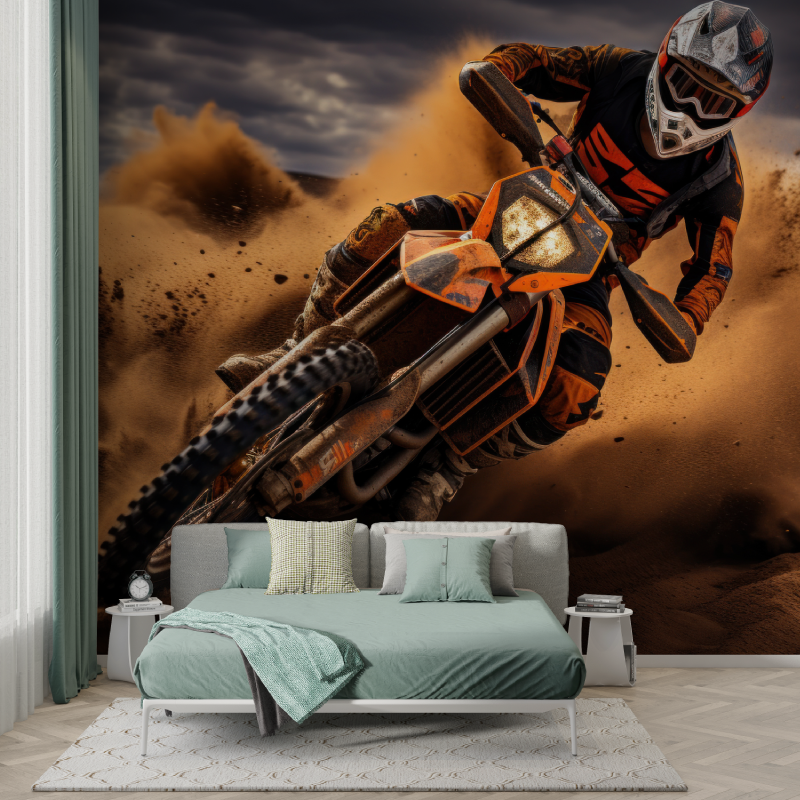 Papier peint moto cross ktm murs
