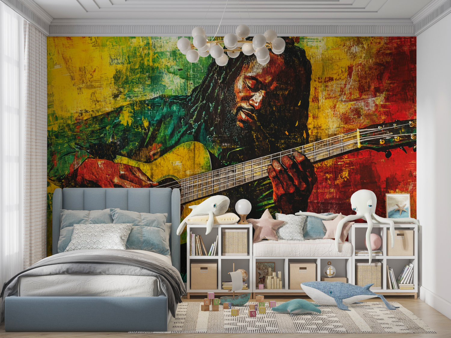 Papier peint bob marley panoramique garcon