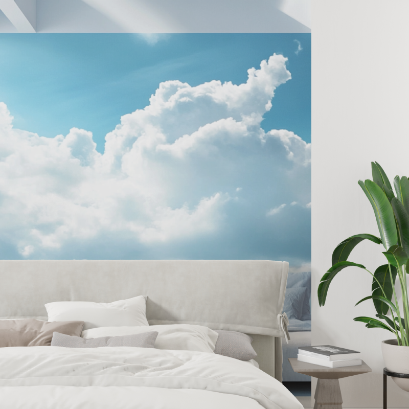 Papier peint plafond trompe loeil tapisserie tendance