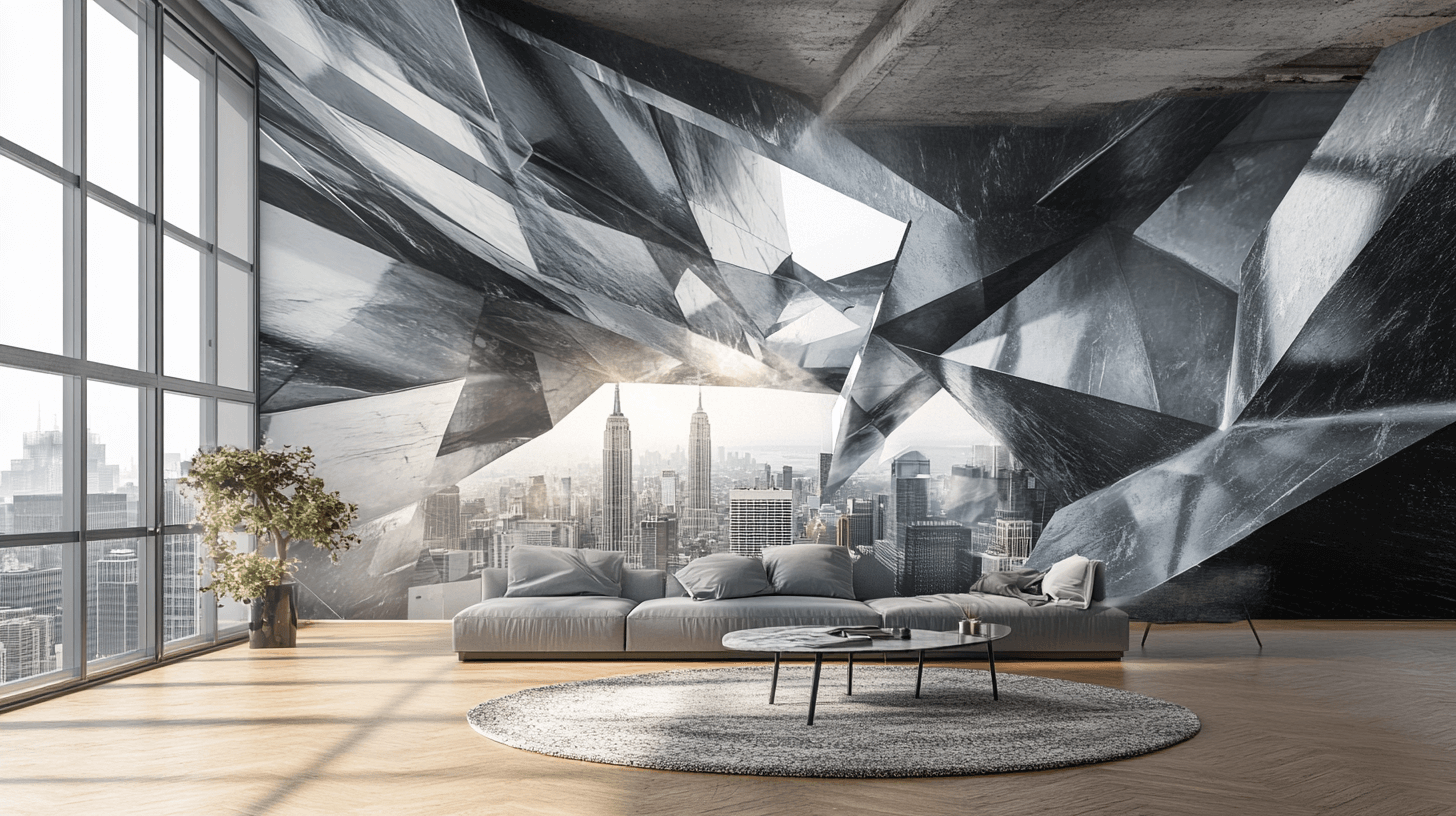 Papier Peint New York Trompe L'oeil