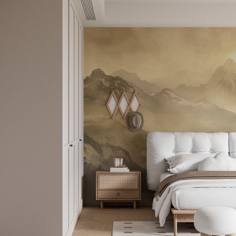 Papier peint panoramique deco zen mural