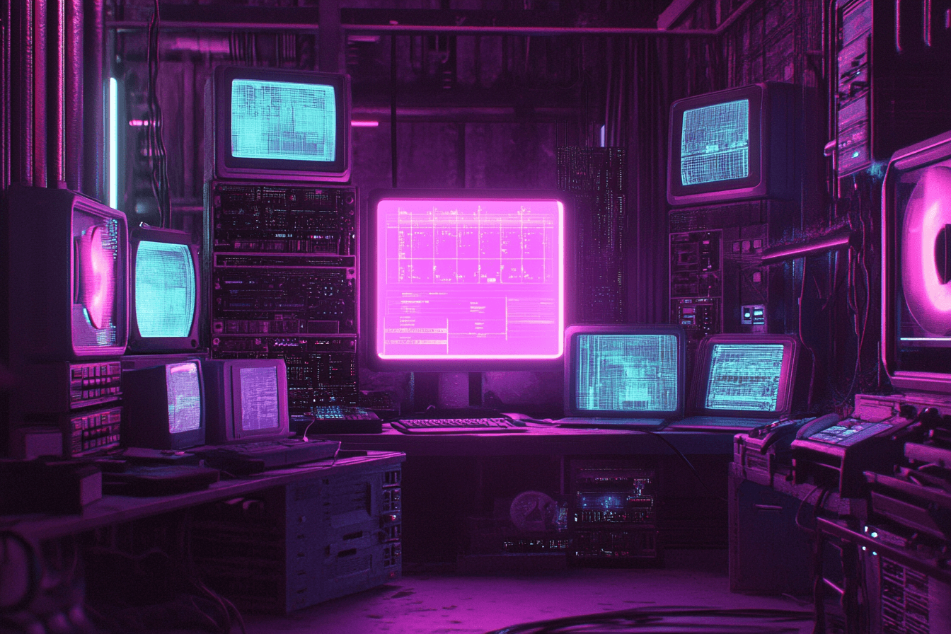 Papier Peint Dark Electro