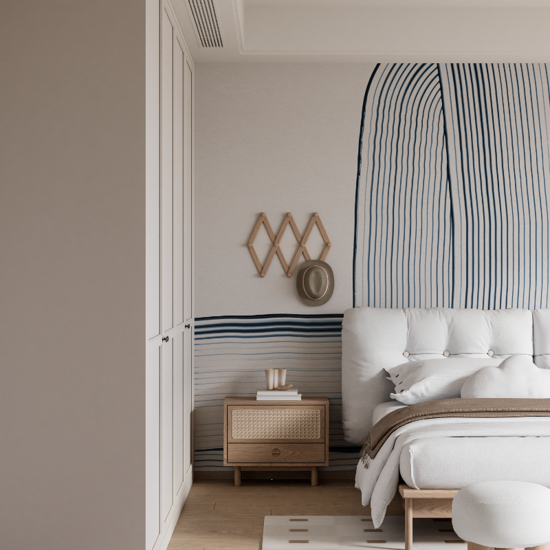 Papier peint aquarelle pinceau mural