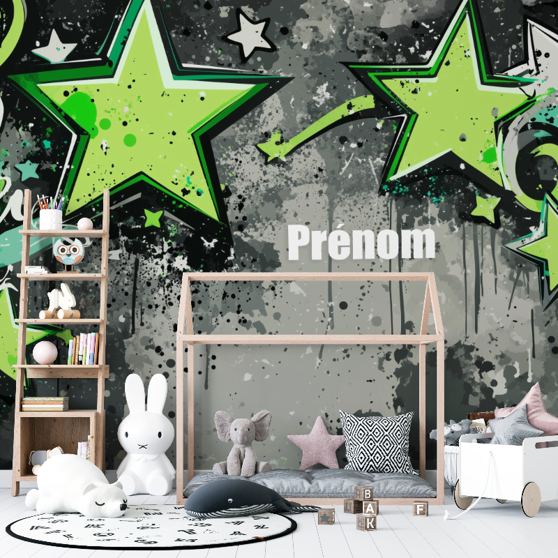 Papier peint prenom graffiti 12