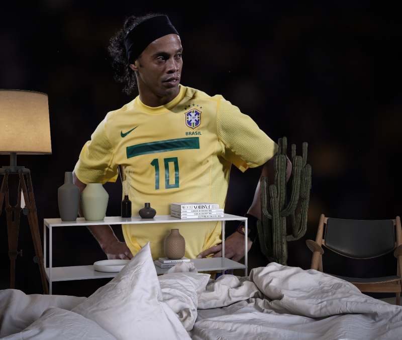 Papier peint ronaldinho chambre dado1