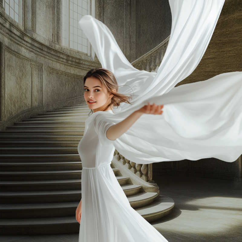 Papier peint escalier trompe loeil modele