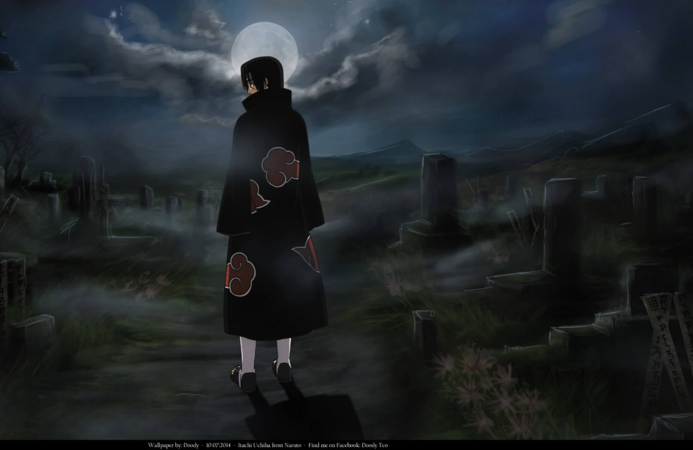 Papier Peint Naruto Itachi Cimetière