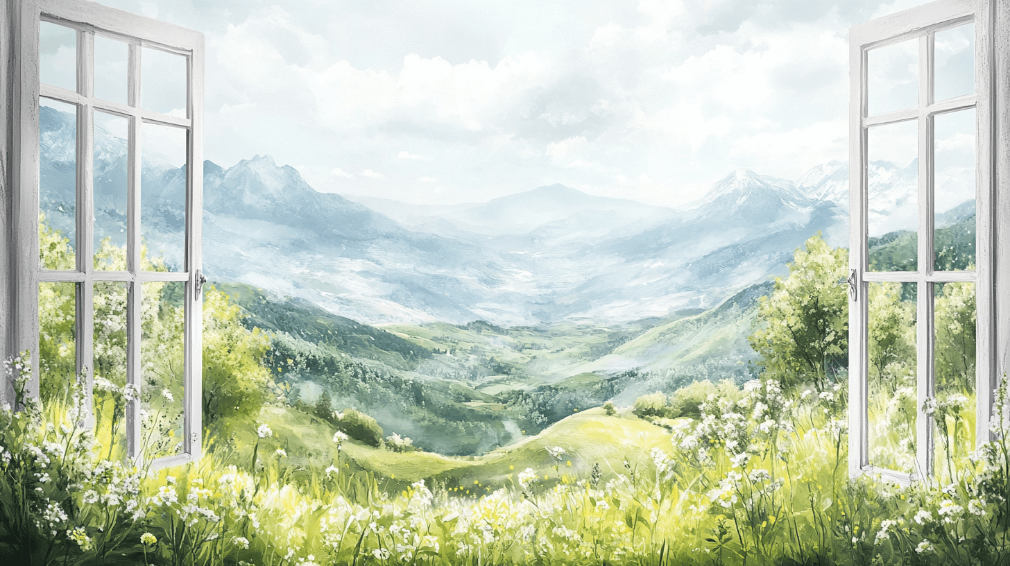 Papier Peint Paysage Trompe L'oeil