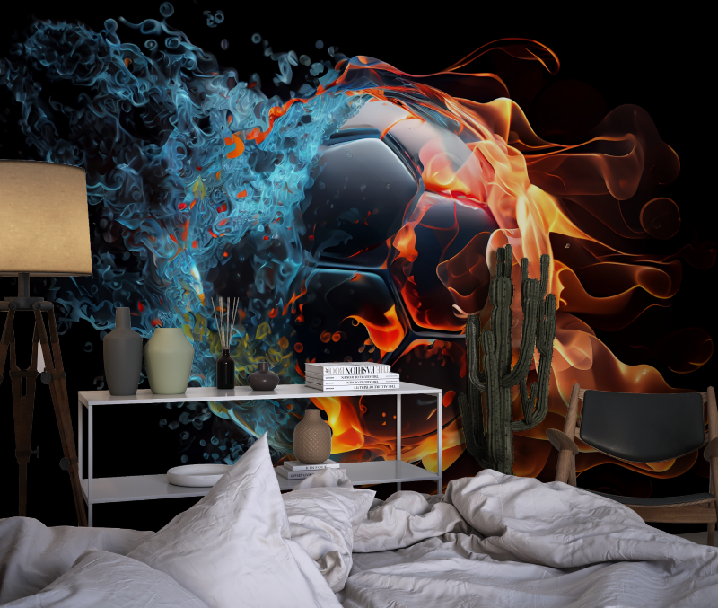 Papier peint xxl foot chambre dado1