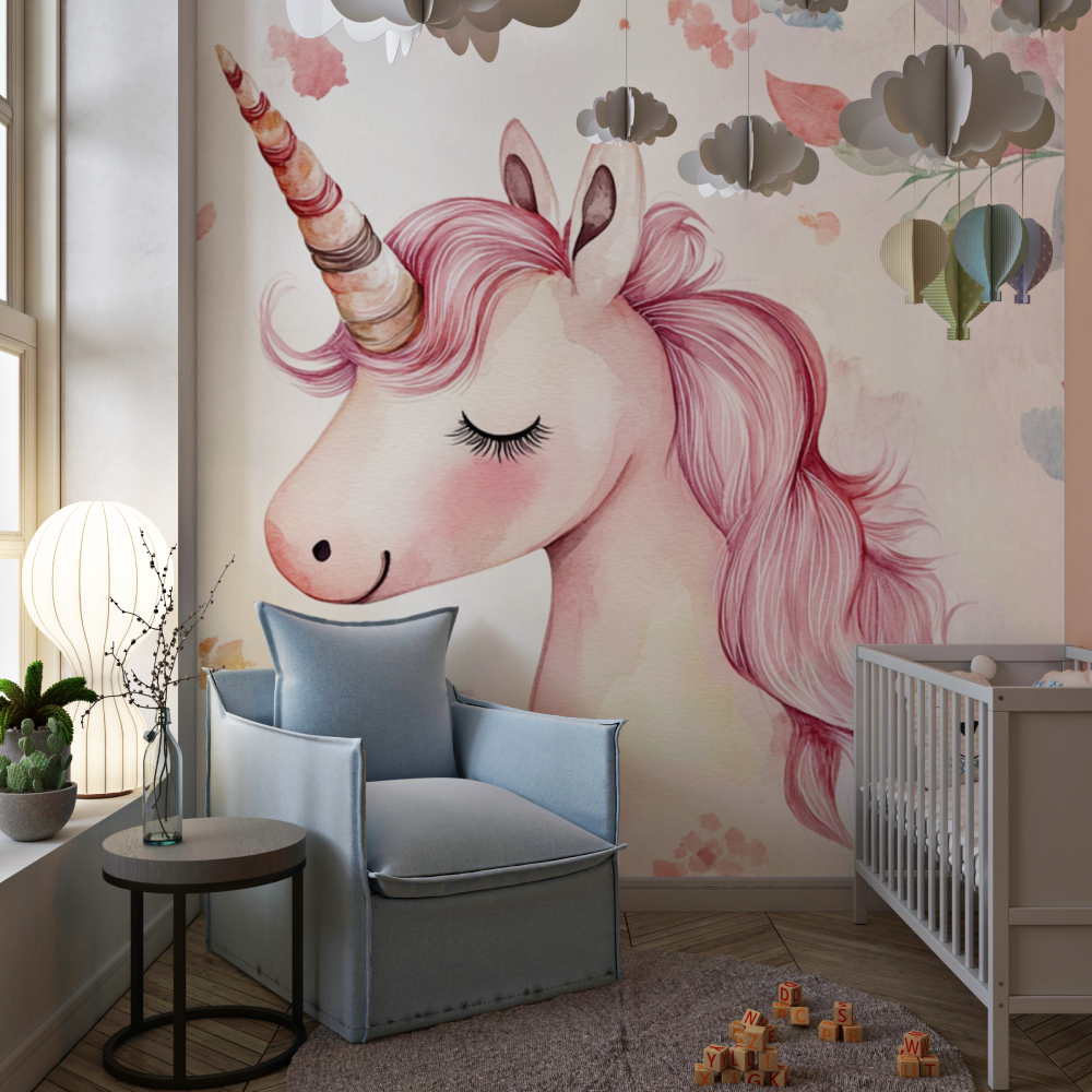 Papier peint decoration murale ...rne happy chambre de fille