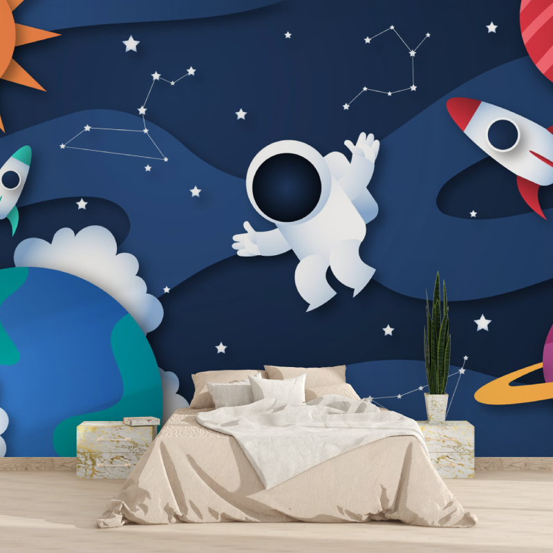 Papier peint mural espace 3d 1815