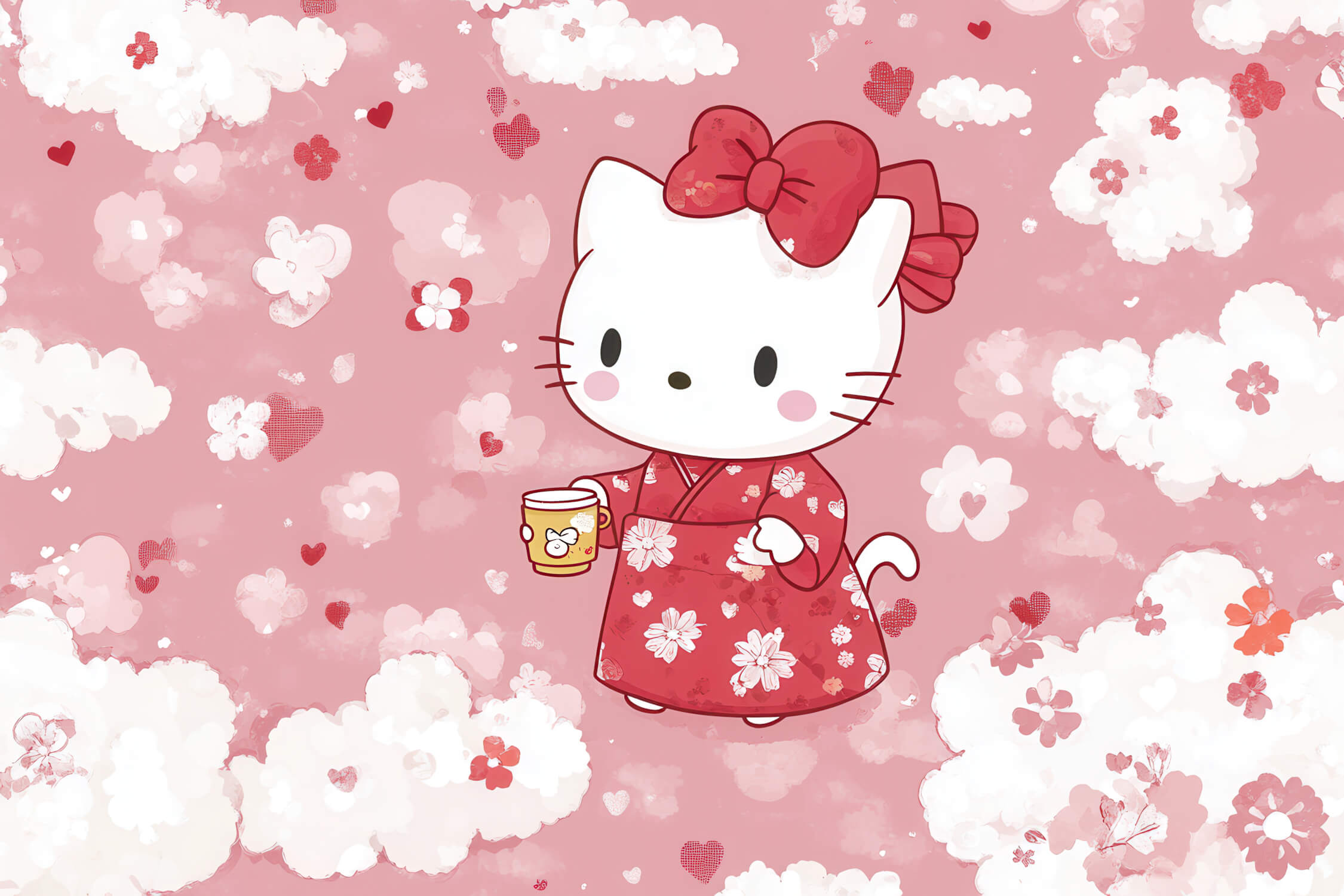 Papier Peint Hello Kitty Tapisserie