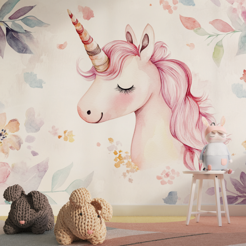 Papier peint decoration murale ...appy tapisserie pour fille