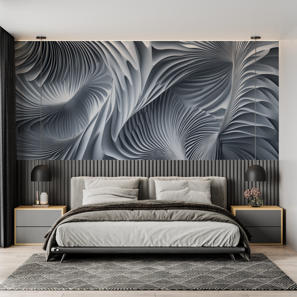 Papier peint 3d trompe l oeil salon chambre adulte tendance