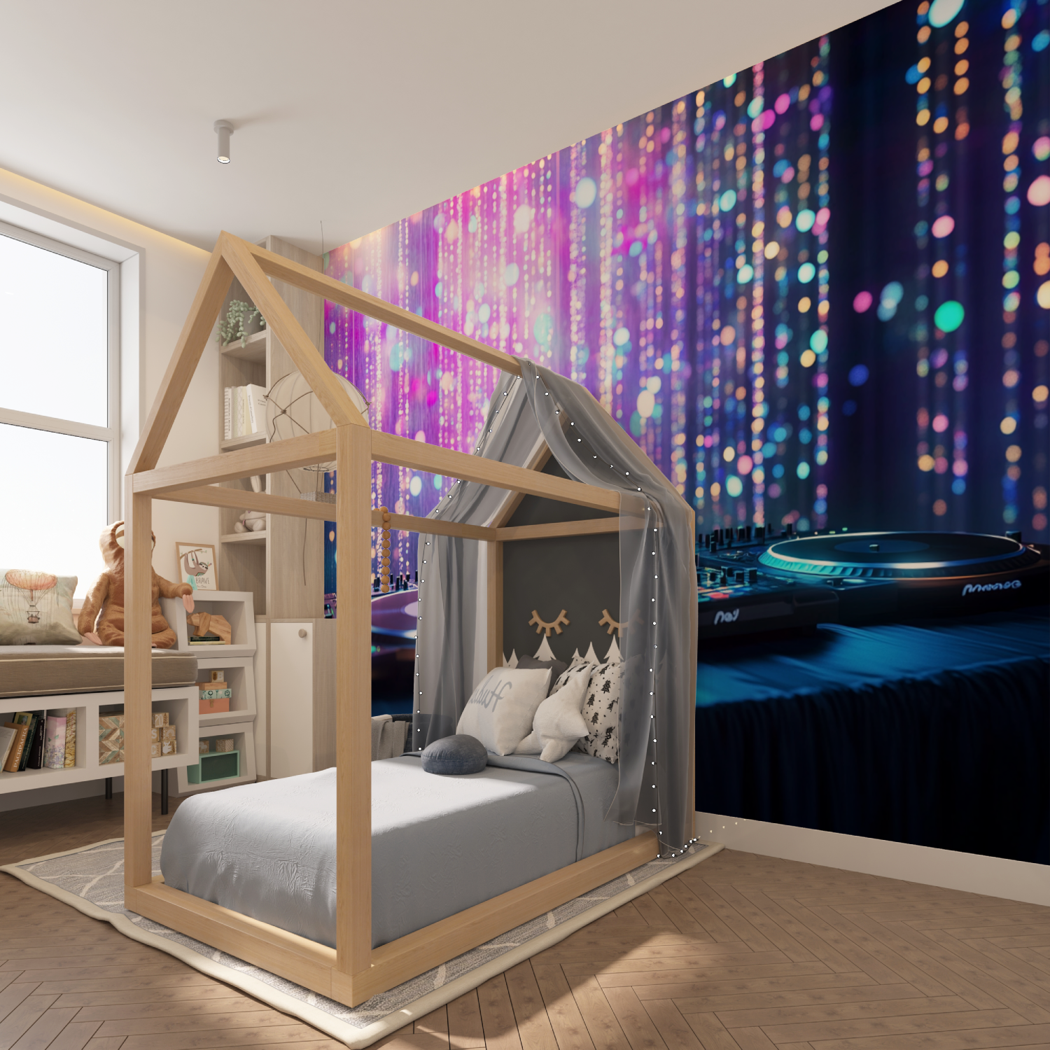 Papier peint intisse ado musique tapisserie hero