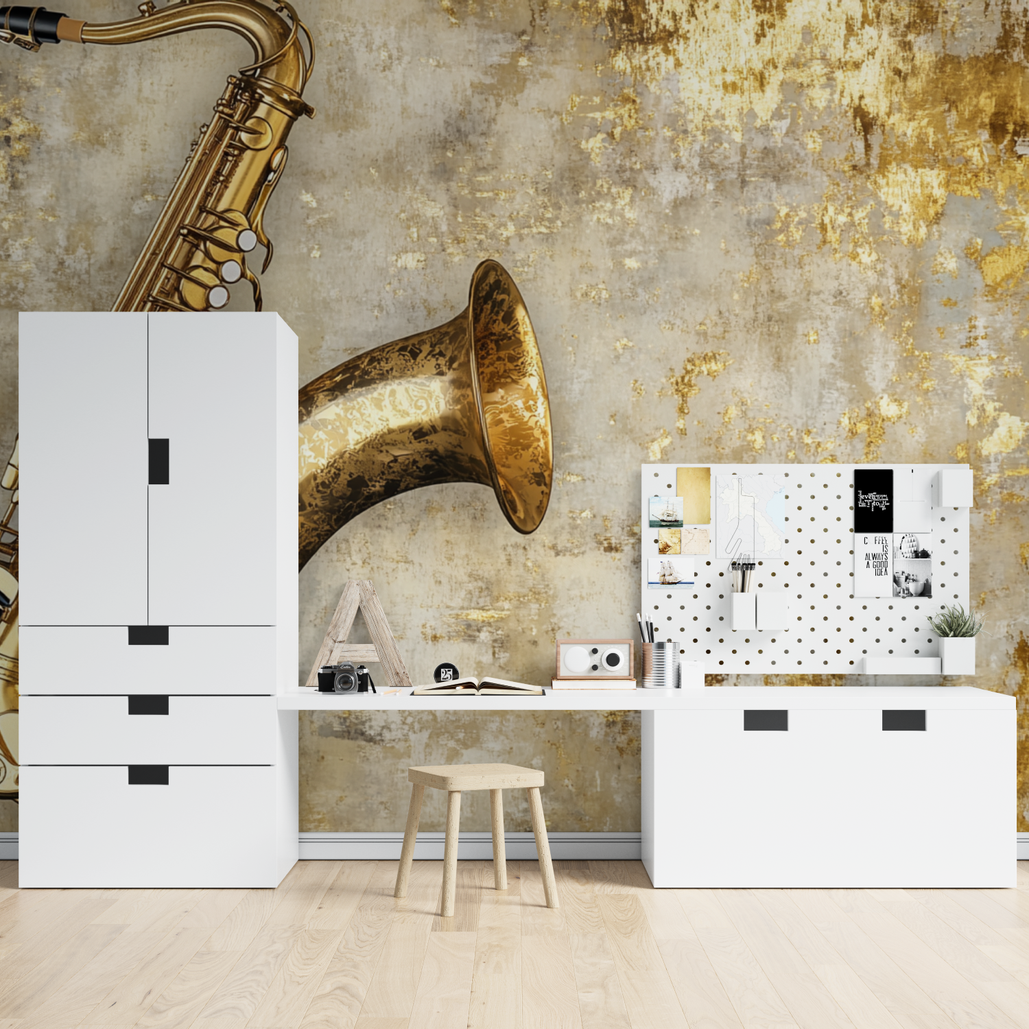 Papier peint jazz vintage tapisserie spiderman