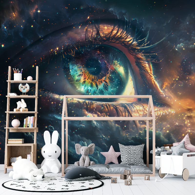 Papier peint trompe oeil 3d espace 12