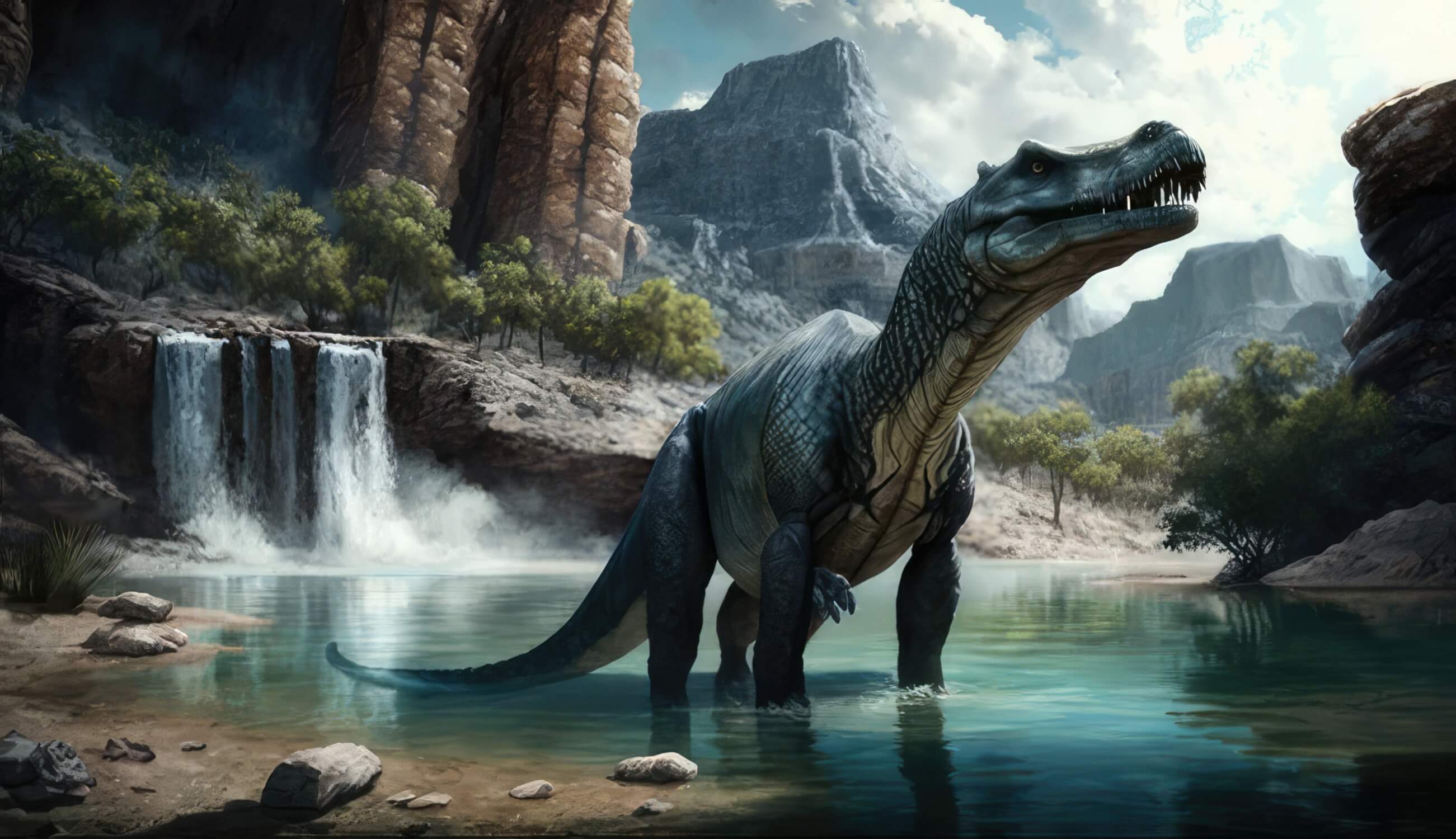 Papier Peint Dinosaure Dessiné