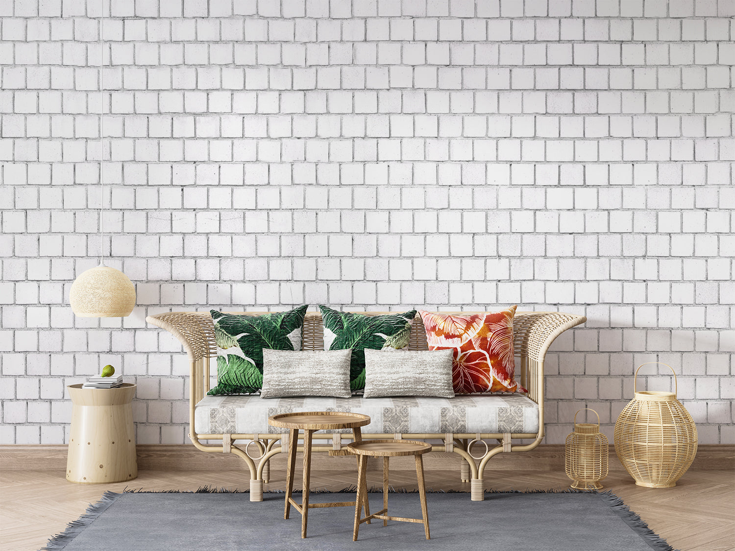 Brique Blanche Papier Peint