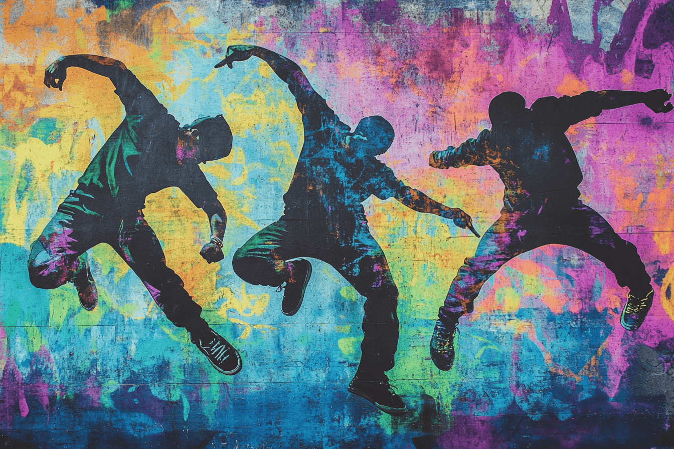 Papier Peint Hip Hop Trio