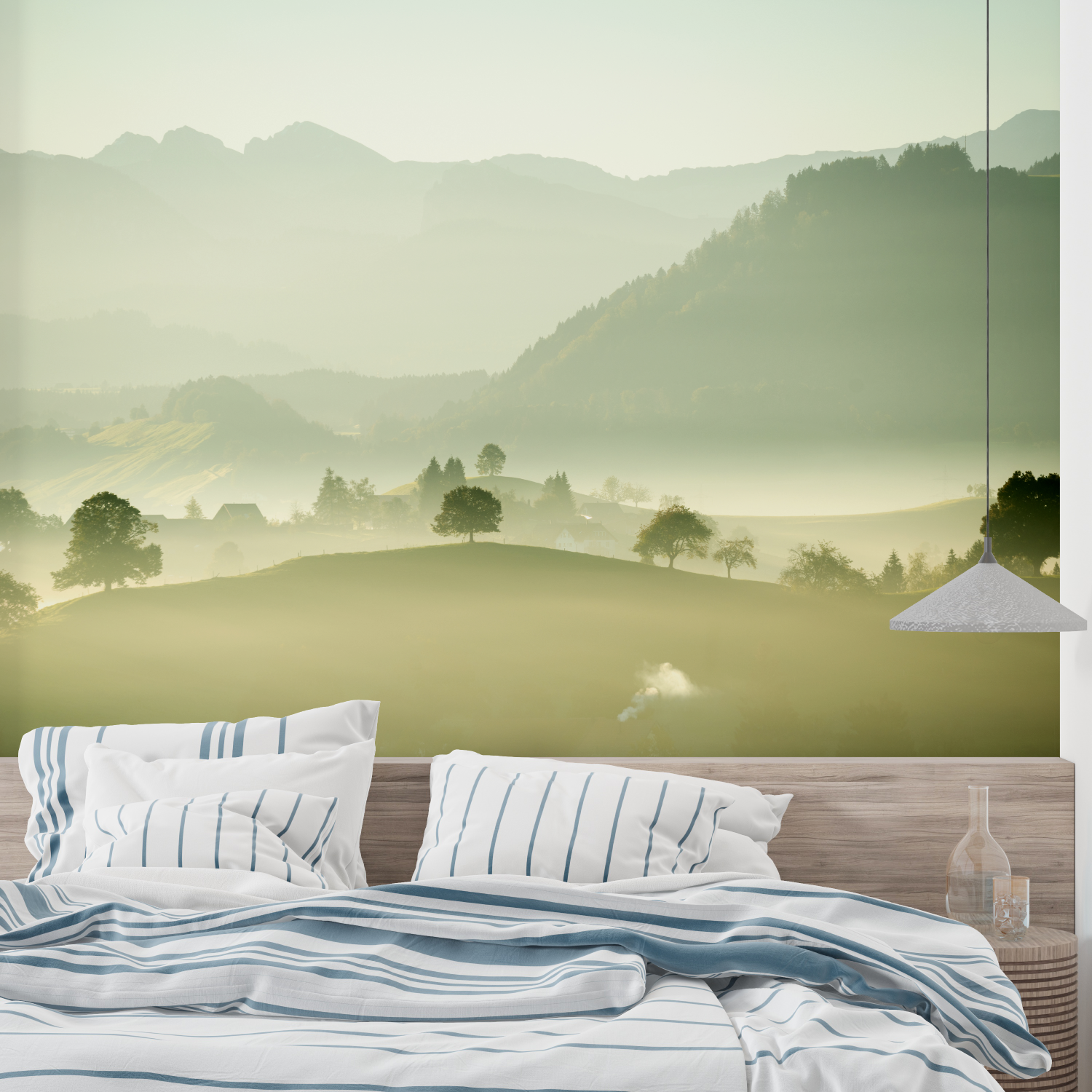 Papier peint aquarelle chambre adulte leroy merlin