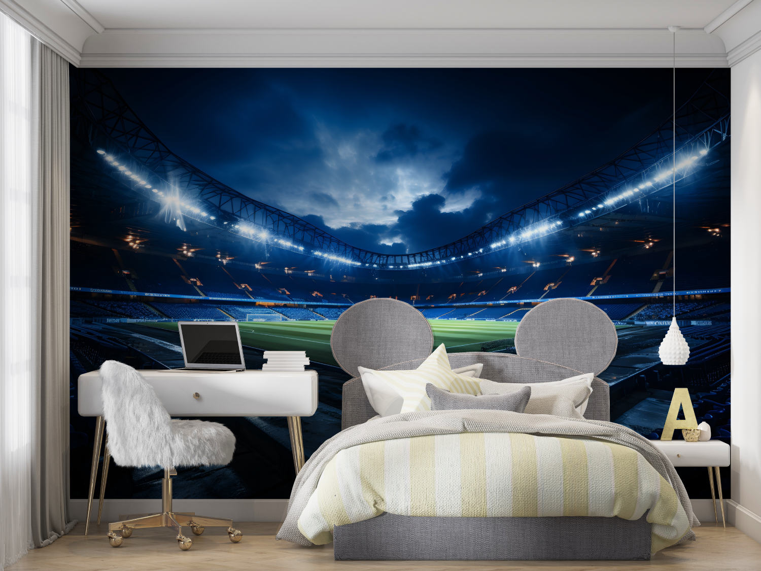 Papier peint foot chambre mur chambre panoramique