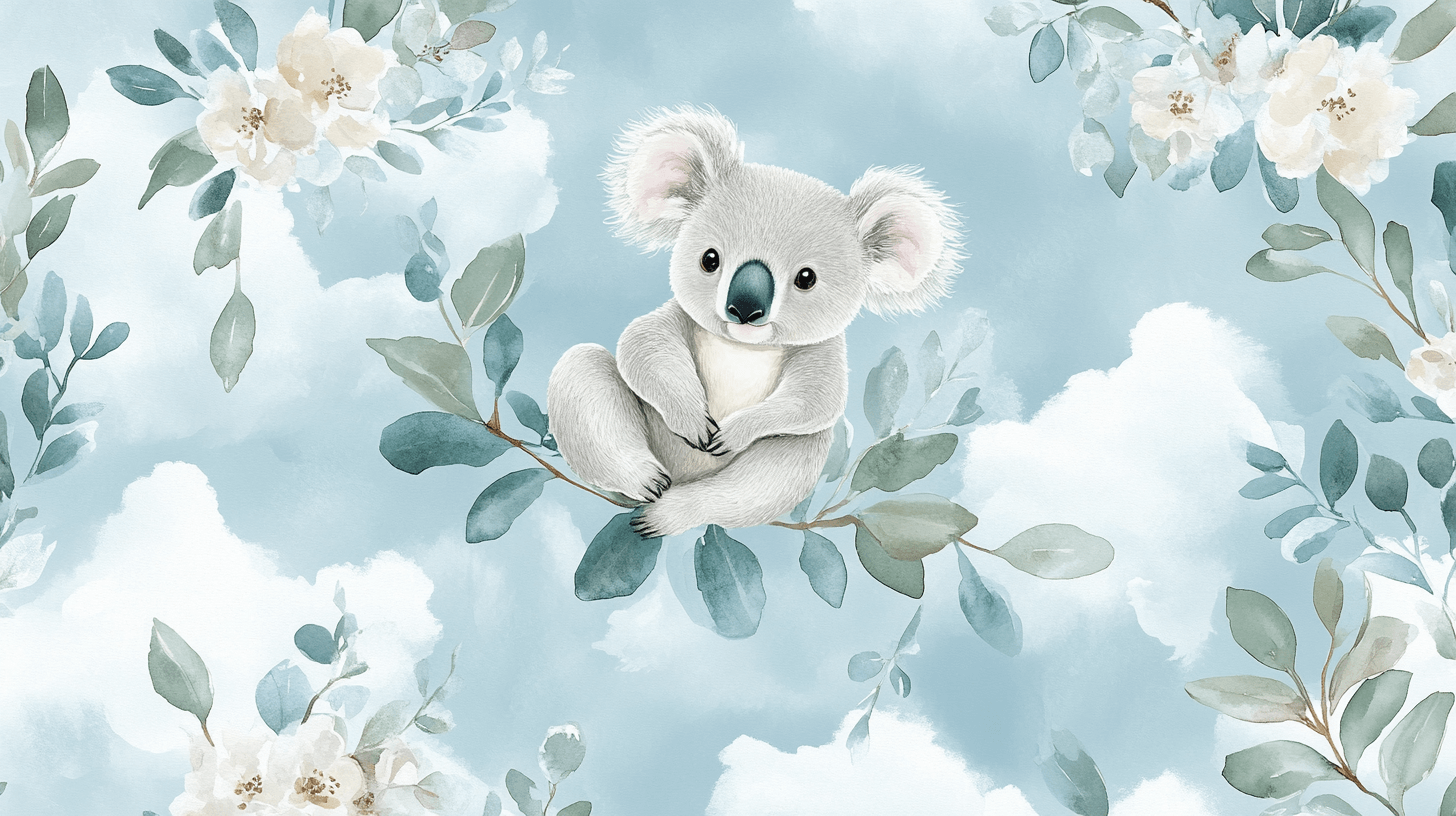 Papier Peint Koala Doux Et Cotonneux