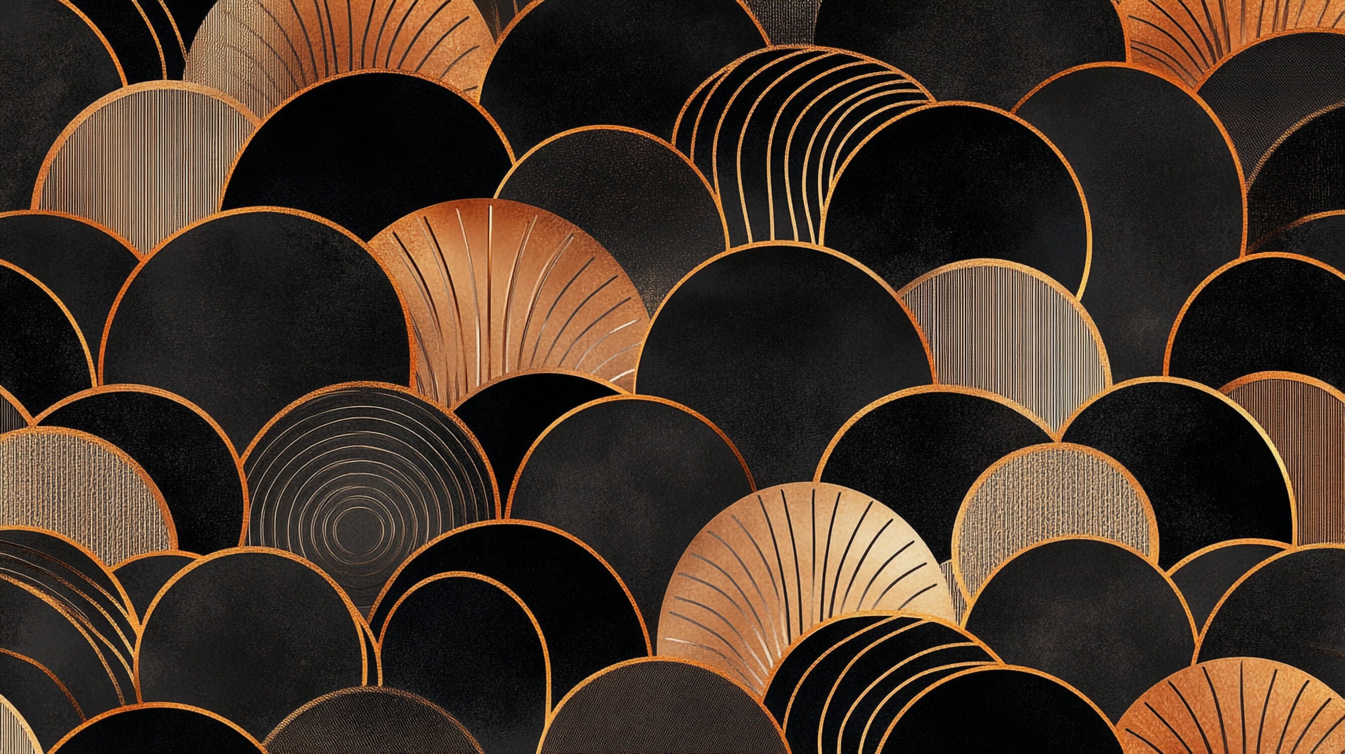 Papier Peint Art Déco Graphique Élegance