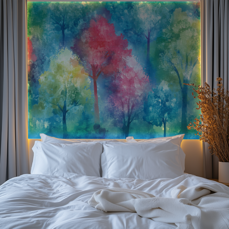 Papier peint arbre chagall chambre premium