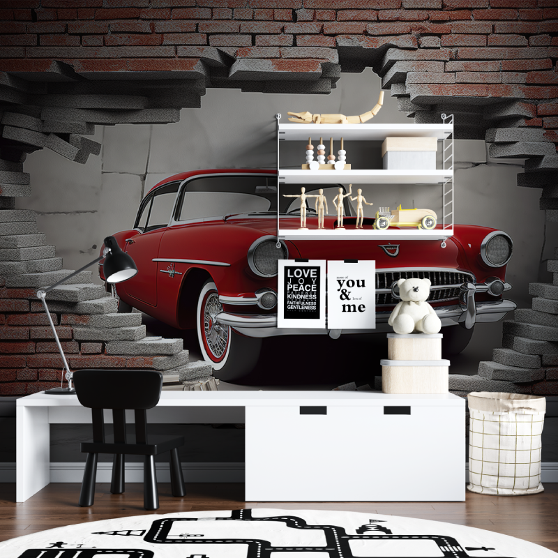 Papier peint chambre garcon 3d tapisserie chambre ados