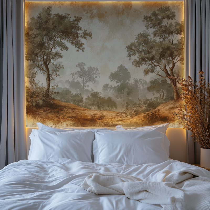 Papier peint vintage nature chambre premium