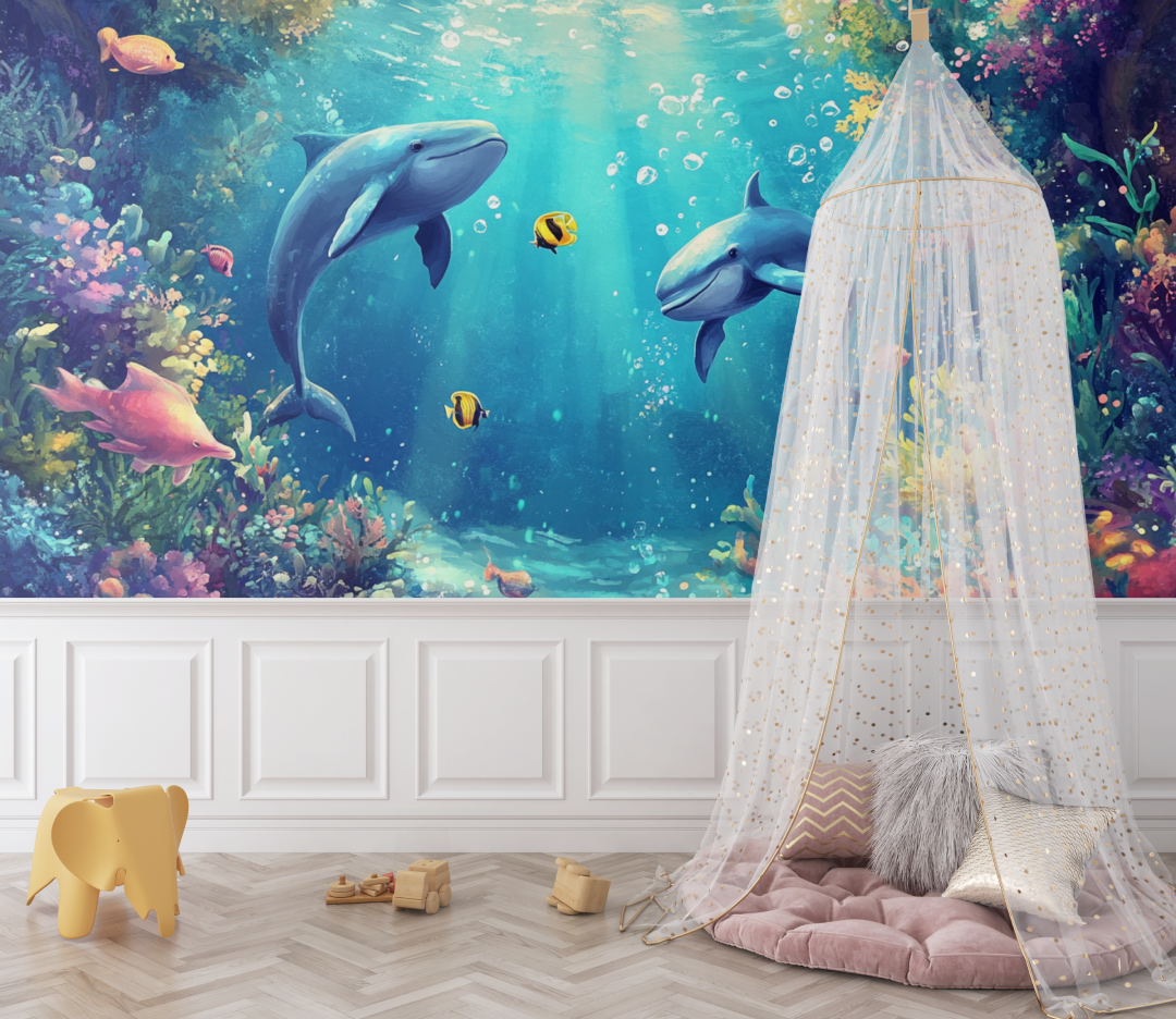 Papier peint marin aventure oceanique bebe