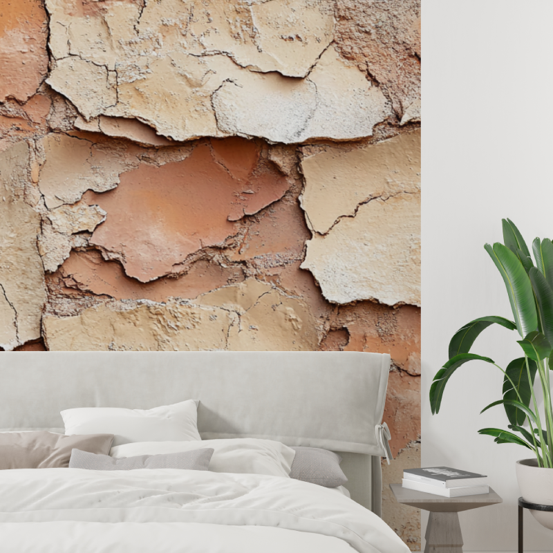 Papier peint trompe loeil parement tapisserie tendance