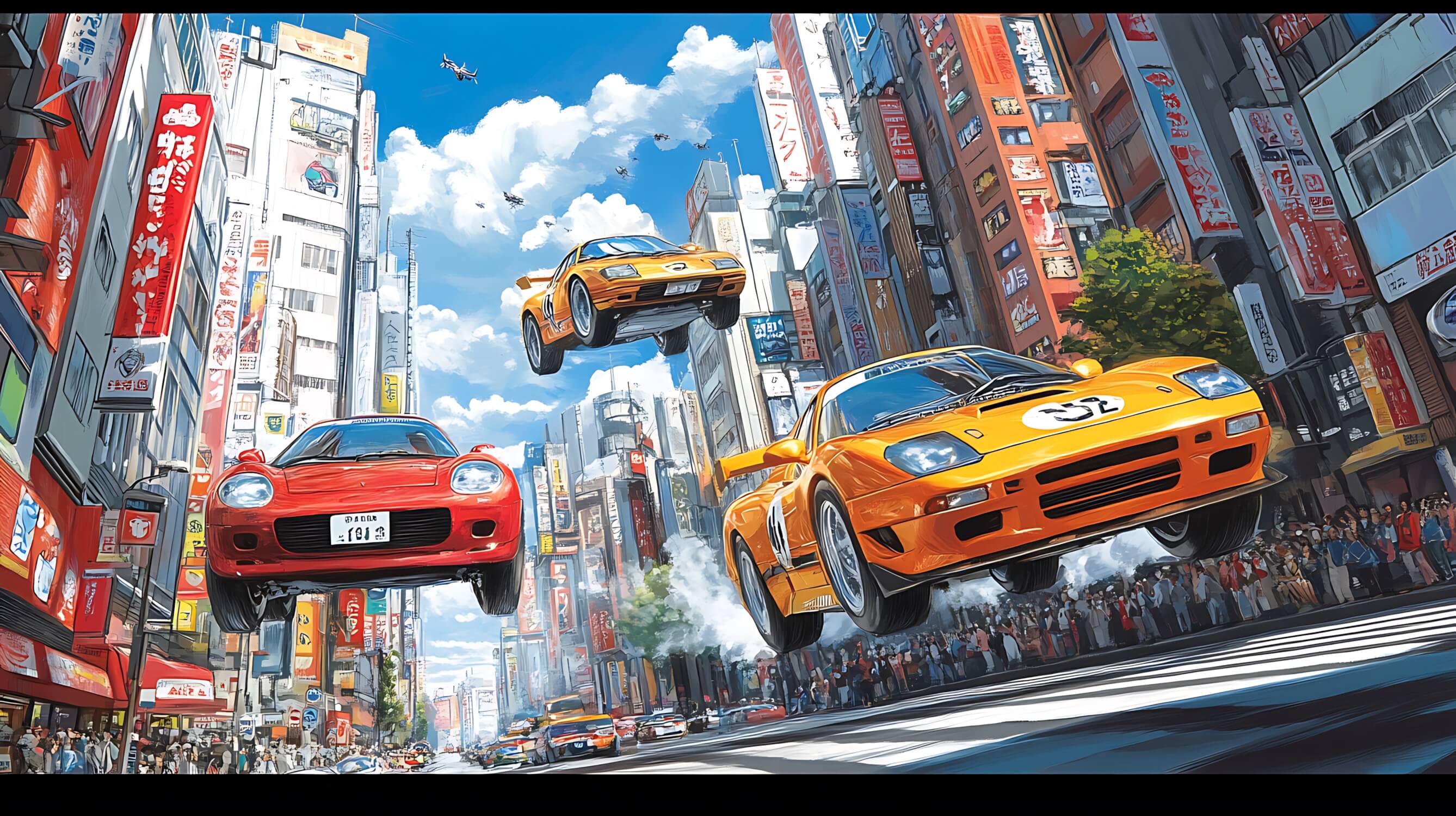 Papier Peint Voiture Jaune