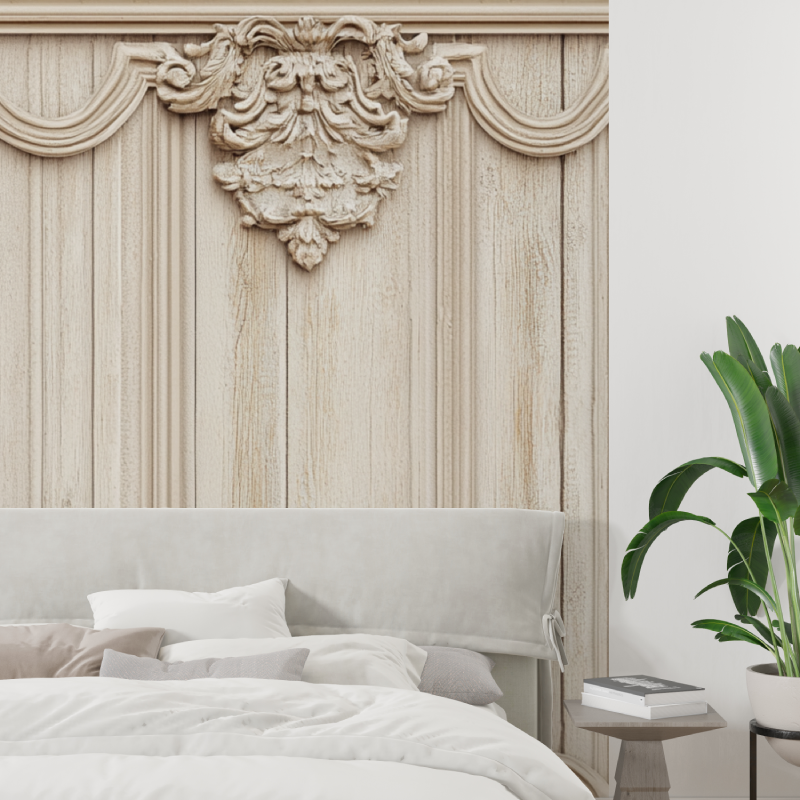 Papier peint trompe l oeil boiserie tapisserie tendance