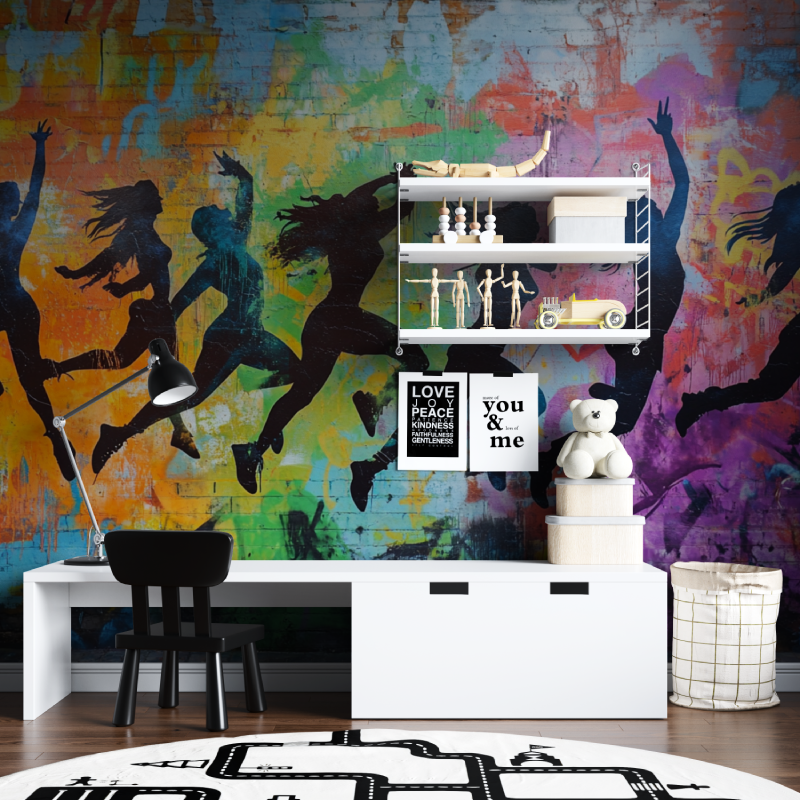 Papier peint jeune hip hop tapisserie chambre ados